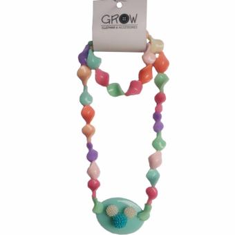 Toylogy Grow Kalung Anak Mote Ulir dan Gelang ( Thread Necklace ) with Bracelet