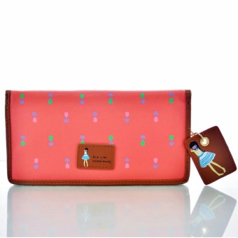 Jims Honey - Dompet Fashion - Dolly Floral Wallet - Hotpink