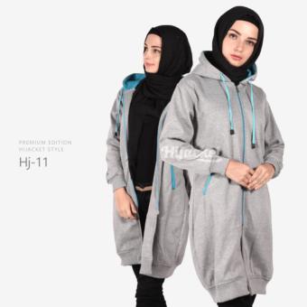 Jaket Hijab Hijacket Wanita Grey Turkish