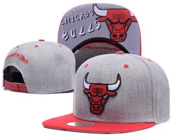 Basketball Sports NBA Snapback Women's Chicago Bulls Caps Men's Fashion Hats Fashionable Beat-Boy Sun Summer New Style Beat-Boy Grey - intl
