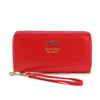 Women Wallet Brand Design PU Red Color - intl
