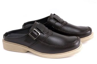 Garucci GAW 0345 Sepatu/Sandal Formal/Casual Slop Pria (Hitam)