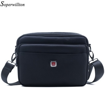 Brand 2017 New Man Bag Male Oxford Water-Proof Zippermessenger Bag Men's Famous Brand Design Black Travel Bag 1053 intl