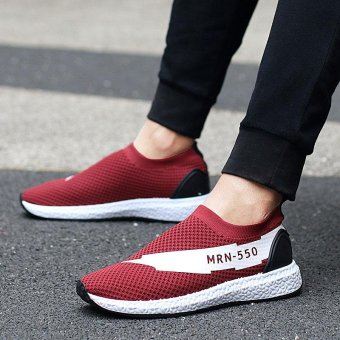 ZORO 2017 Running Shoes Men Breathable Sneakers Slip-on Free Run Sports Fitness Walking Shoes (Red) - intl