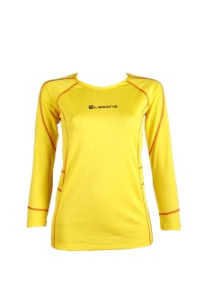 Lasona Baju Atasan Panjang Senam Wanita Tangan Panjang BRP-C2955-M Kuning