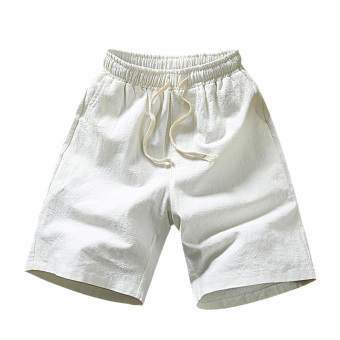 EOZY Fashion Men Beach Pants Board Shorts Korean Style Brand New Male Casual Summer Beach Short Pants (White) - intl