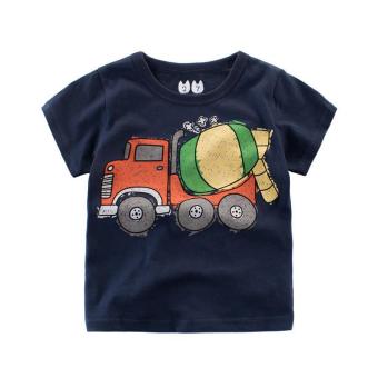 'Kisnow 2-12 Years Old Boys'' 85-145cm Body Height Cotton T-shirts(Color:as Main Pic) - intl'