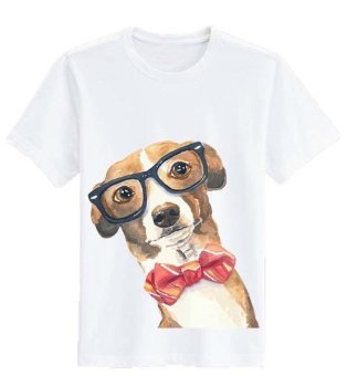 Sz Graphics Stranger Puppy T Shirt Wanita Kaos Wanita T Shirt Fashion Wanita T Shirt Kaos Distro Wanita-Putih