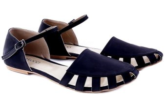 Garucci GAI 6135 Sandal/Sepatu Flat Shoes Wanita - Sintetis - Cantik (Hitam)