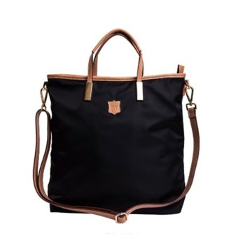 360DSC ROSE NOIRE Women Briefcase Type Waterproof Nylon Handbag Shoulder Bag Crossbody Bag (Black)- INTL