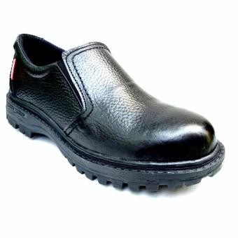 Man Dien Safety Shoes Slip On Pria KR.10 - Hitam