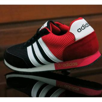 Sepatu Running Addas Neo City Racer - Black Red