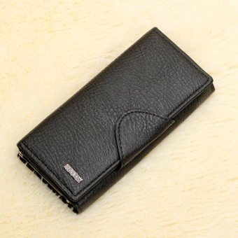 Women Wallet Brand Design Pu Black Color - intl