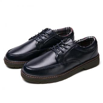 AD NK FASHION Men's Fashion Bullock Wingtip Leather Dress Formal Shoes BOSS Selection(Blue)JC293 - intl