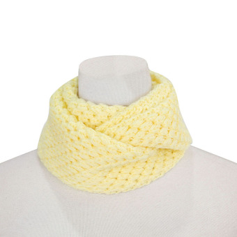JNTworld Autumn Winter Baby Scarf Boys Girls Collar O Ring Neck Scarves(Yellow) - intl