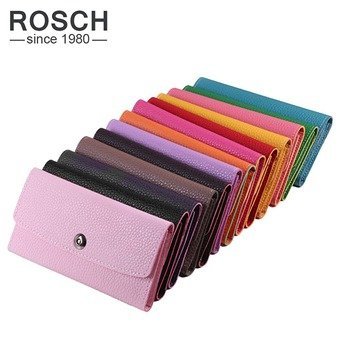 ROSCH Women Wallets Long Famous Brand Designer Female Purses 2017 Brand Design Various Color High Quality Wallet for Women - intl