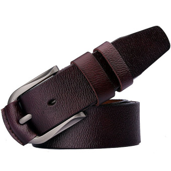 New Style Man's Genuine Leather Casual Belt MBTZK601-2 coffee
