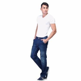 Inficlo Celana Jeans Pria/jeans best seller/celana pria/fashion pria SLXx383 Biru Tua