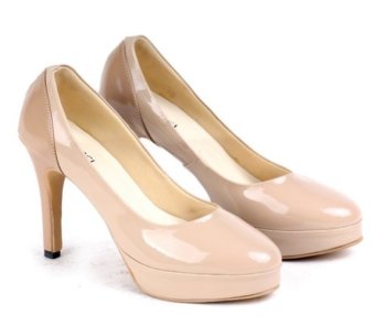 Garucci Sepatu Formal/Pantofel Wanita - Sintetis Ggn 4143 Cream
