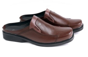 Garucci GAW 0342 Sepatu/Sandal Formal/Casual Slop Pria (Coklat)