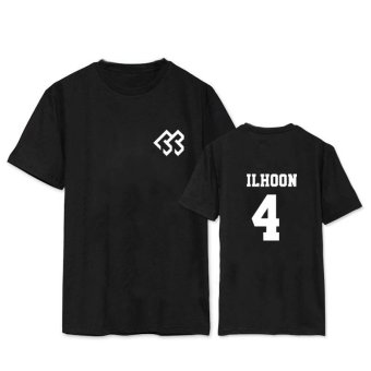 BTOB Melody Born To Beat Album ILHOON Shirts K-POP Casual Cotton Tshirt T Shirt Short Sleeve Tops T-shirt DX240 (Black) - intl