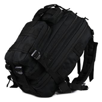 Tas Ransel Tentara Army Camouflage Travel Hiking Bag 24L (Black)