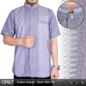 Kemeja Pria - Baju Koko Slim Fit - Baju Koko Modern - Baju Muslim - Baju Pesta OM67