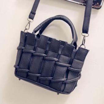 Mellius Premium Tas Fashion Korea Sling Bag Best Quality Leather Warna Hitam