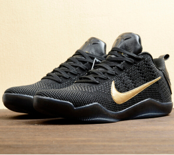 Basketball shoes for KOBE XI Elite Low 869459 001(Black/gold).