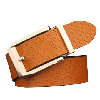 New Style Man's Business Belt Genuine Cowhide Leather Crocodile Grain Waisebelt MBT1601-3 - Intl