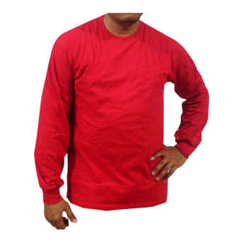 Bursa Kaos Polos Kaos Polos Big Size Lengan Panjang - 3L - Merah