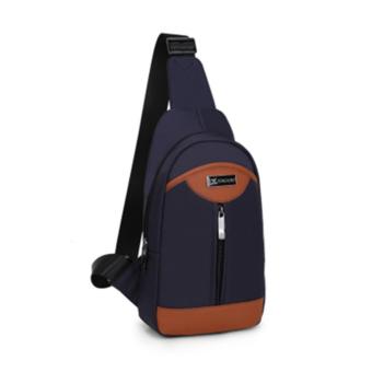Chest Pack Male Oxford Cloth Leisure Messenger Bag Outdoor Sports Waterproof Small Backpack Men Bag Shoulder Messenger Bag - intl