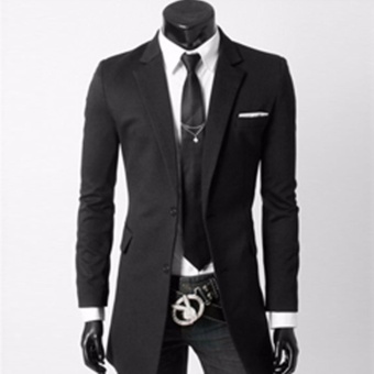 Jas Cowok - Jas Semi Blazer Fashion Style - Black