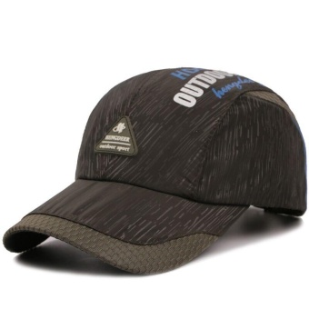 Ocean New Fashion Men Outdoors Caps Han edition Unisex Sun hat Ventilation Baseball cap Quick drying(Army Green) - intl