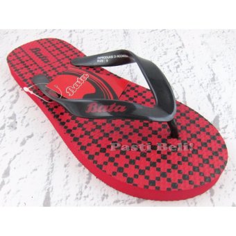Bata Sandal Pria Keren Merah 872-5602