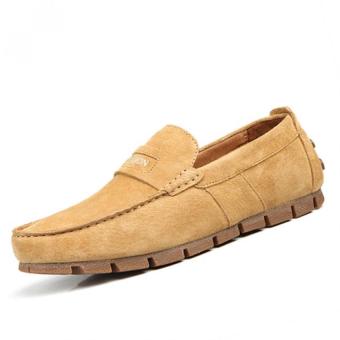 ZHAIZUBULUO Men Casual Slip-On Flats Shoes BXT-12199 Camel - Intl - intl