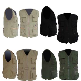 Jaket Rompi Army Outdoor Hitam (Motor, Mancing, Safety, Militer, Airsoft, Hunting)