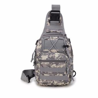 Naoki Man Army Tactical Chest Pack Military Molle Shoulder Bags Single Shoulder Backpack Outdoor Sports Motorcycle Ride Bicycle Bag （Camouflage） - intl
