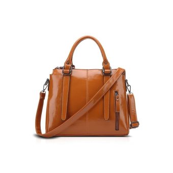 European and American Style Fashion Top-Handle Bag-1001- Brown-Intl - intl
