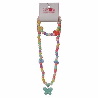 Toylogy Grow Kalung Anak Mote Kupu-kupu dan Gelang ( Simply Butterfly Necklace ) with Bracelet