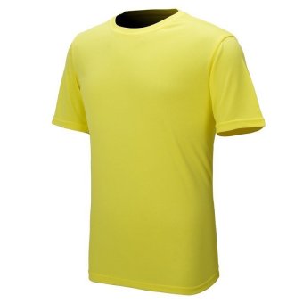 Nicture Outdoor Sports T-shirt Men's Slim Wicking Mesh T-shirt(Yellow) (Intl)
