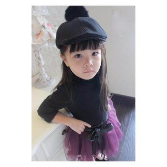 Baby Talk - Cool Cap Winter Baby Girl Hat Topi Fashion Korea Anak Black Polos - Topi Keren Untuk Bayi Balita & Anak