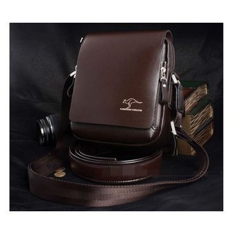New collection 2017 fashion brand leather men shoulder bag, High Quality Brand New, Authentic Kangaroo bags, men's business bag - intl