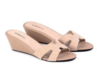 Garucci Sepatu Wedges Wanita - Sintetis Gps 5121 Cream