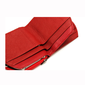 Women Wallet Brand Design Genuine Leather Red Color - Intl