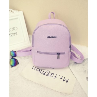 Fengsheng Girl Casual Backpack Fresh Girl Bag Outdoor School Bags Travel Bags Purple - intl