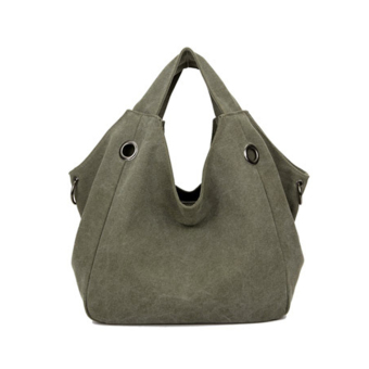 360DSC Fashion Special Design Large Capacity Canvas Women Tote Handbags Hobo Bag - Army Green- INTL