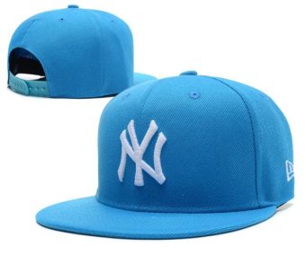 Baseball Sports New York Yankees MLB Fashion Men's Women's Hats Caps Snapback Sun Sunscreen Ladies Bboy Girls Simple Blue - intl