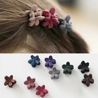 4ever 20pcs/bag Korean Children Flowers Hair Accessories Hairpin Hair Clip Bangs - intl