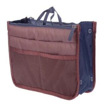 Imixlot New women's Cosmetic Handbag Organizer Bag Travel Bags Tool Bag(coffee) - intl
